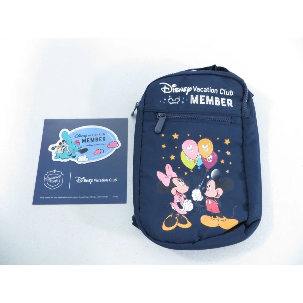 Disney Vacation Club DVC Member Crossbody Bag 2025 Navy Blue W/ Magnet NEW‎